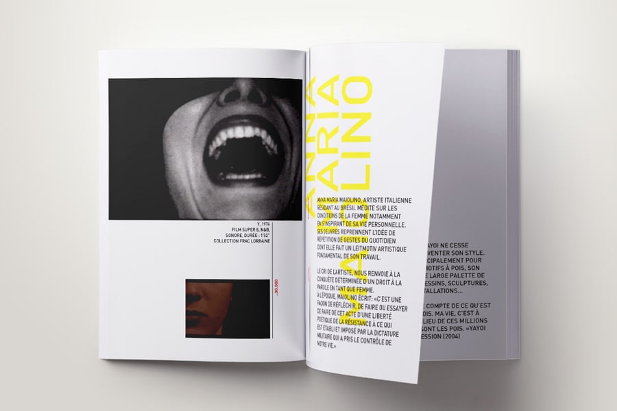 Léa Candat _ Graphiste - Webdesigner _ Nancy - Maxéville - Lorraine - Projets _ Graphisme _ Catalogue exposition _ 1+1 _ Nancy