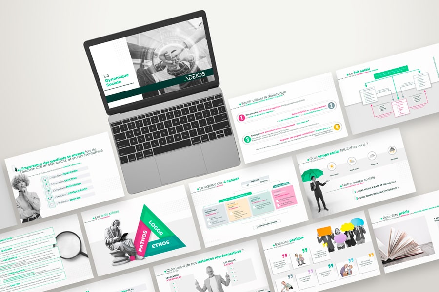 Léa Candat _ Graphiste - Webdesigner _ Nancy - Maxéville - Lorraine - Projets _ Graphisme _ Powerpoint _ Consulting _ ADEIOS _ Nancy